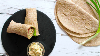 Zöldséges, sonkás wrap recept