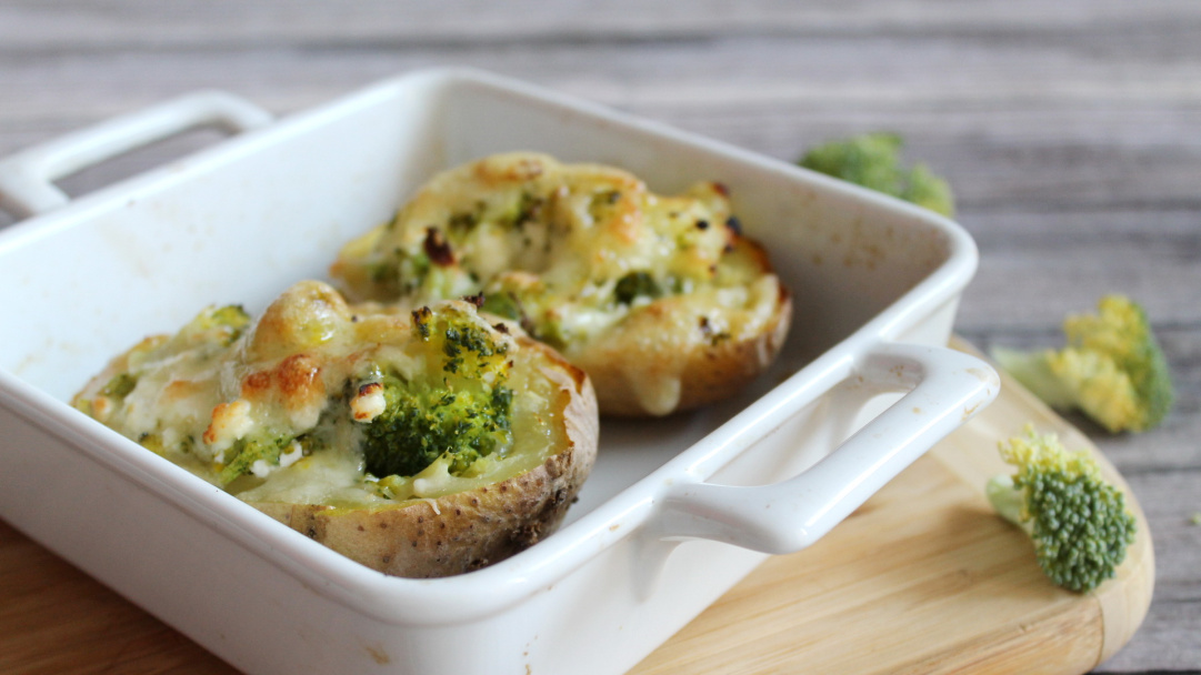 Potato boats with broccoli recipe - Pödör