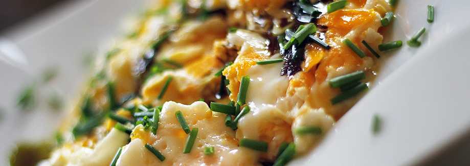 Fried eggs with Pödör Pumpkin Seed Oil - Pödör