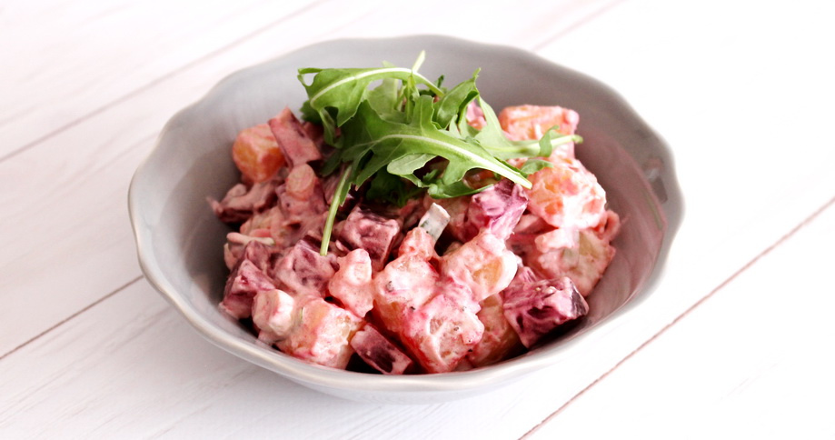 Beet and potato mayonnaise salad recipe - Pödör