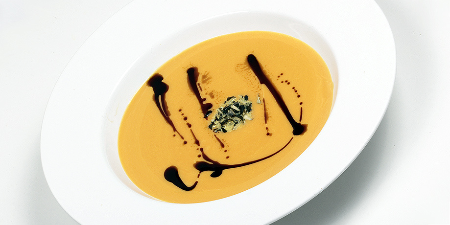 Pödör pumpkin cream soup with Pödör Pumpkin Seed Oil - Pödör